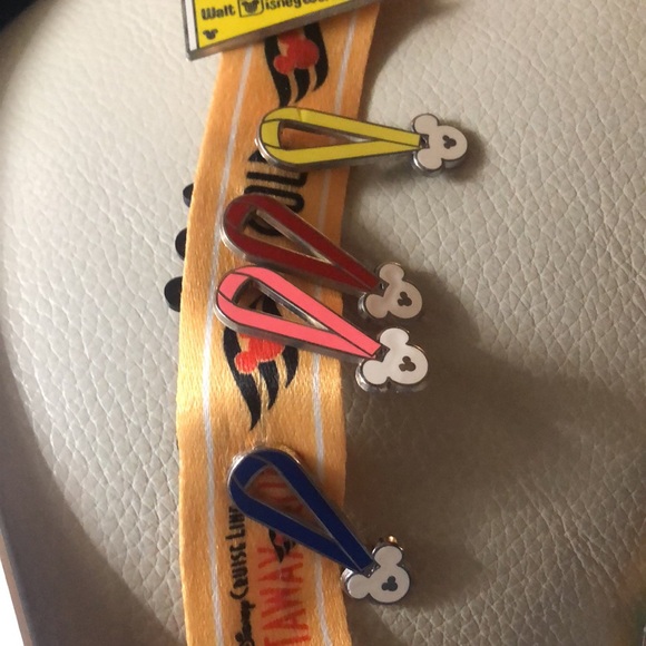 Disney pins. Flags and ribbons. Excellent condition set of 8! Need one? - Picture 2 of 3